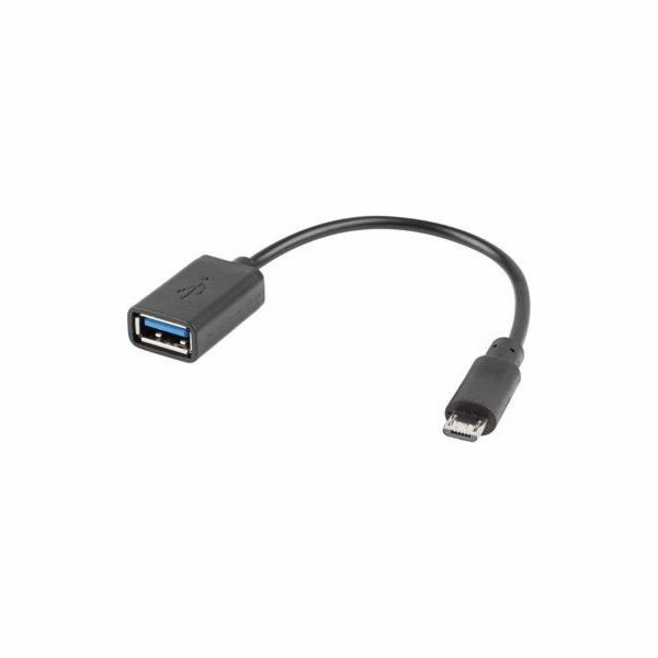 LANBERG USB Micro (M) 2.0 na USB-A(F) adaptér kabel 15CM ...
