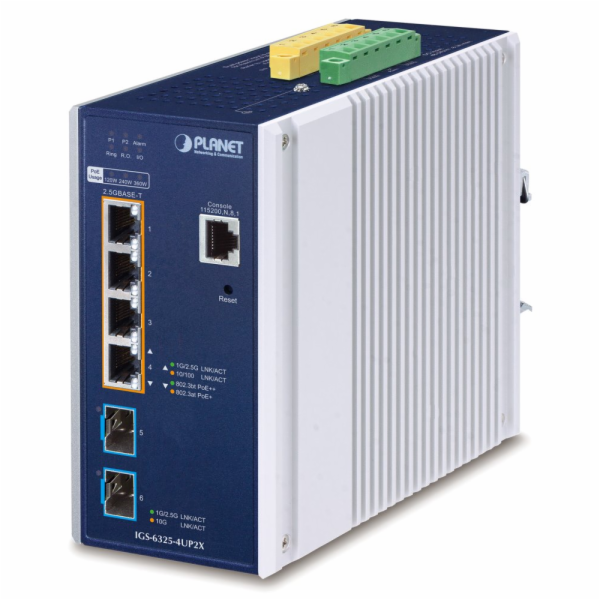 Planet IGS-6325-4UP2X průmyslový L3 switch, 4x2.5Gb, 2x10...
