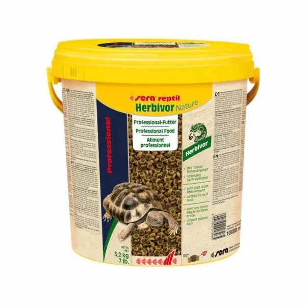 Sera Food Reptil Professional Herbivor Nature 10 l, granu...