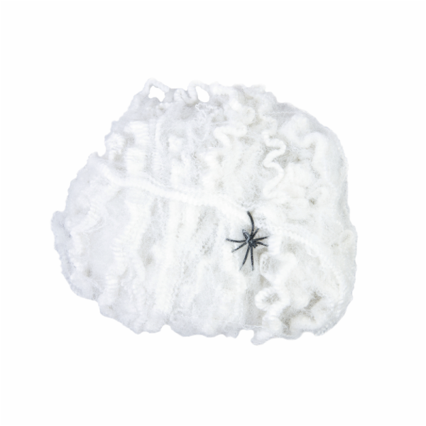 Halloween pavučina, 50 g, UV aktivní bílá
