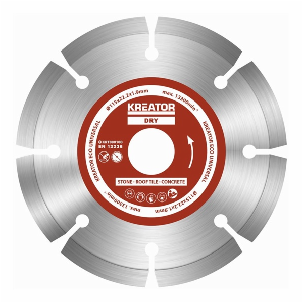 Kreator KRT080100 - Diamantový kotouč segmentový 115mm UN...