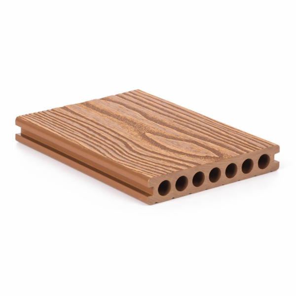 Terasové prkno G21 2,5 x 14,8 x 300 cm, Light Wood s kula...
