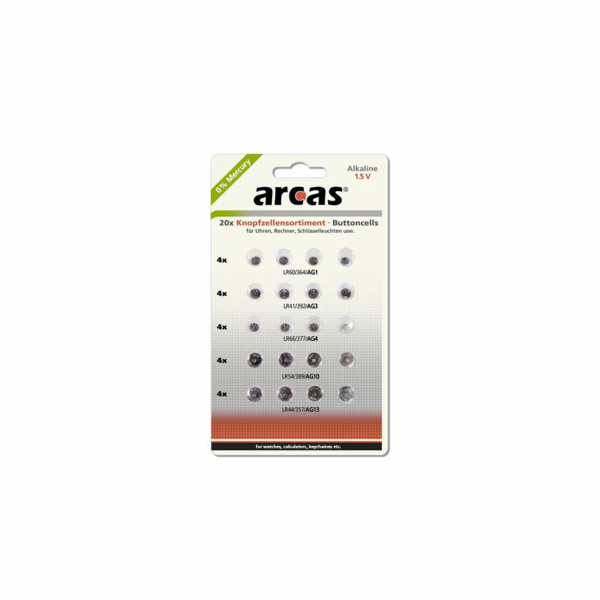 ARCAS Batérie 4xAG1/4xAG3/4xAG4/4xAG10/4xAG13