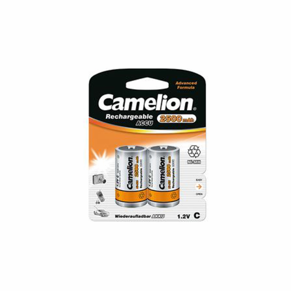 CAMELION Baterie nabíjecí C 2ks NI-MH R14/C 250