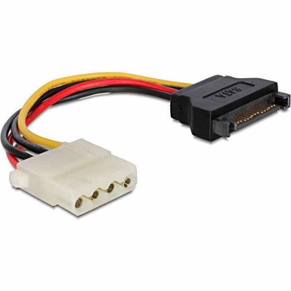 Kábel SATA samec na Molex samica napájací 15 cm