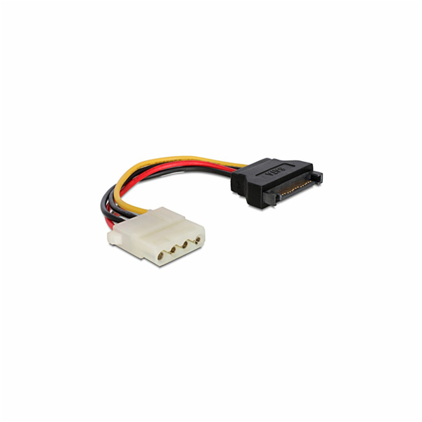 Kábel SATA samec na Molex samica napájací 15 cm