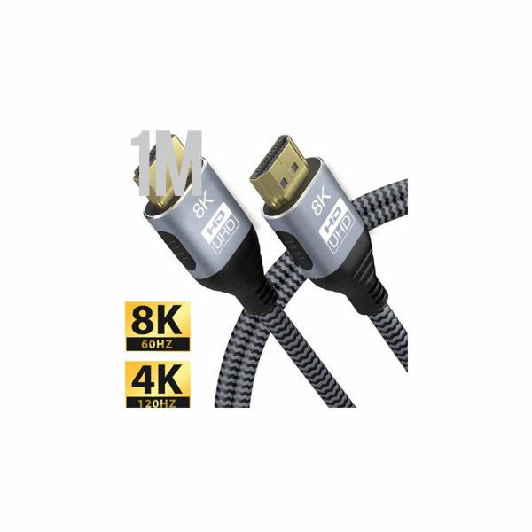 GEMBIRD Kábel HDMI 2.1 M/M 1m, 8K Ultra High Plus