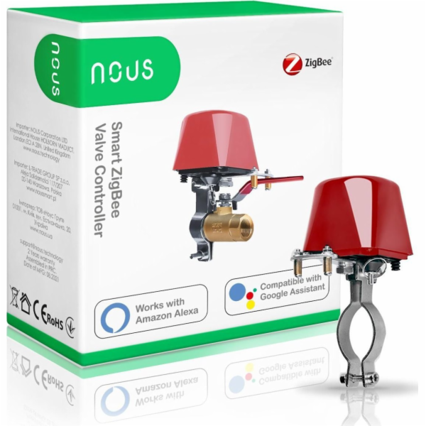 NOUS LZ3, Tuya/ZigBee, Zavírač ventilu