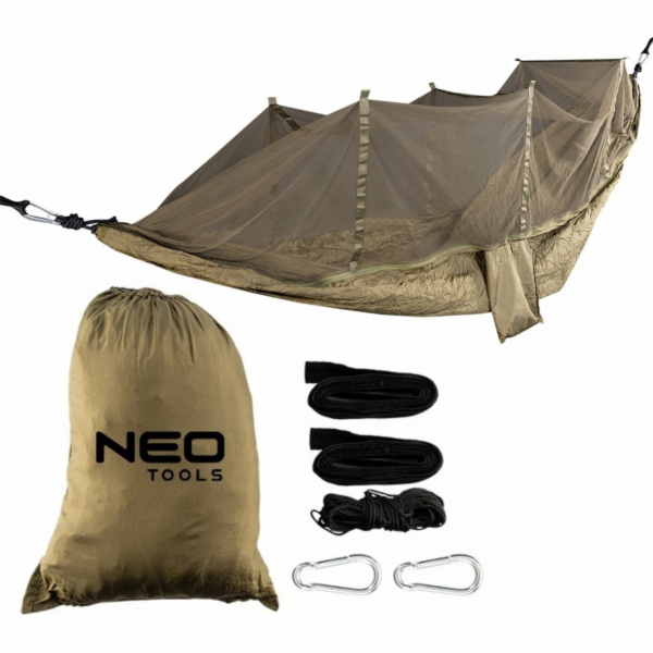 NEO TOOLS 63-123, Houpací síť 330 x 140 cm + sí