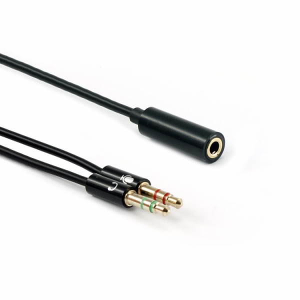 SBOX 35F-2X35M Kabel audio 2x jack/1x jack sam0,2m