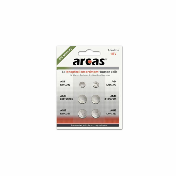 ARCAS Baterie 1xAG3/1xAG4/2xAG10/2xAG13