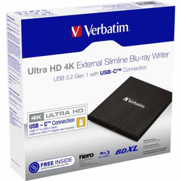 VERBATIM Blu-ray Slimline, Externí mechanika