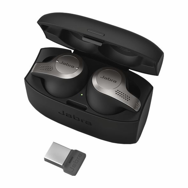 JABRA Evolve 65T, MS (USB dongle), titanově černé