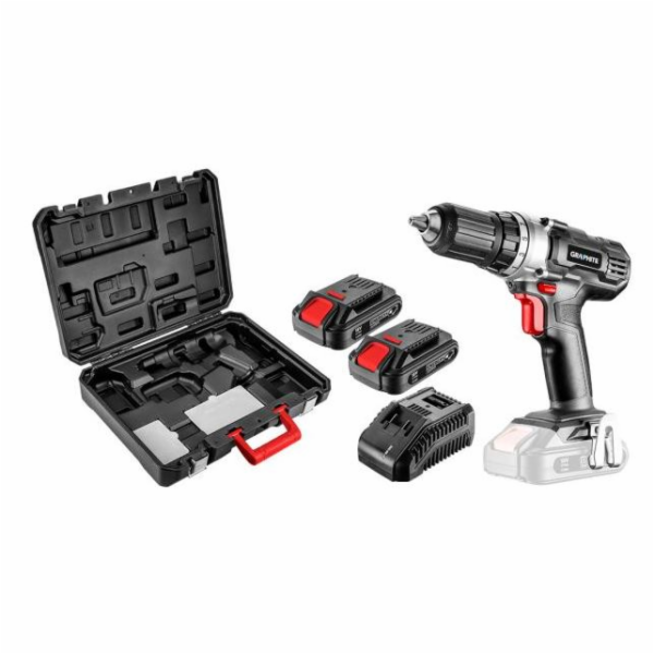 GRAPHITE ACCU Vrtací šroubovák 18V ENERGY+ SET