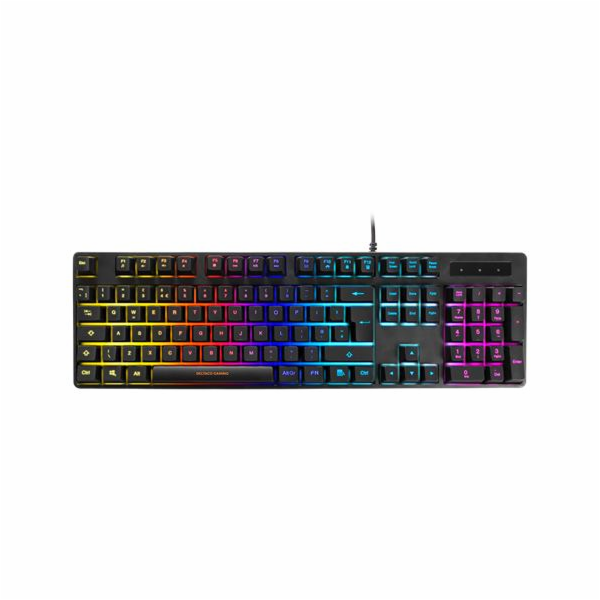DELTACO GAM-112-UK, Hráčská klávesnice, USB RGB EN