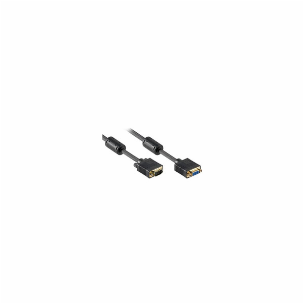 KABEL VGA prodlužovací 1.8m M/F Ferit Filter