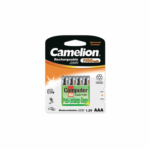 CAMELION Baterie nabíjetelné AAA 4ks NI-MH 1100mA