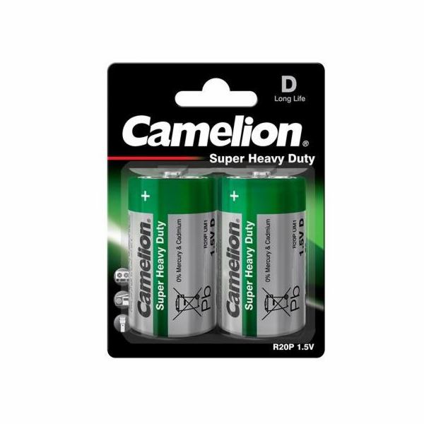 CAMELION Baterie SUPER HD zink-chlorid D 2ks R20 1