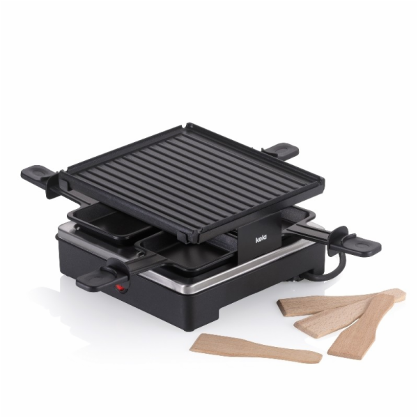 Raclette/Grill Geneva litý hliník černý 4 osoby 21,5x21,5...