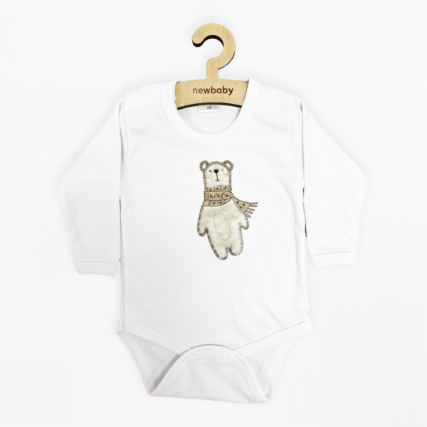 Kojenecké body s dlouhým rukávem New Baby Polar Bear Vel....