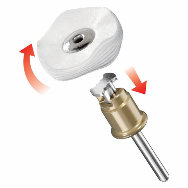 Dremel leštící kotouč na textil 423S, O 25mm