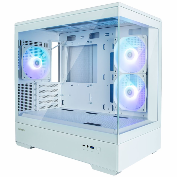 Zalman skříň P30 White / miniT / 3x120mm fan ARGB / USB 3...