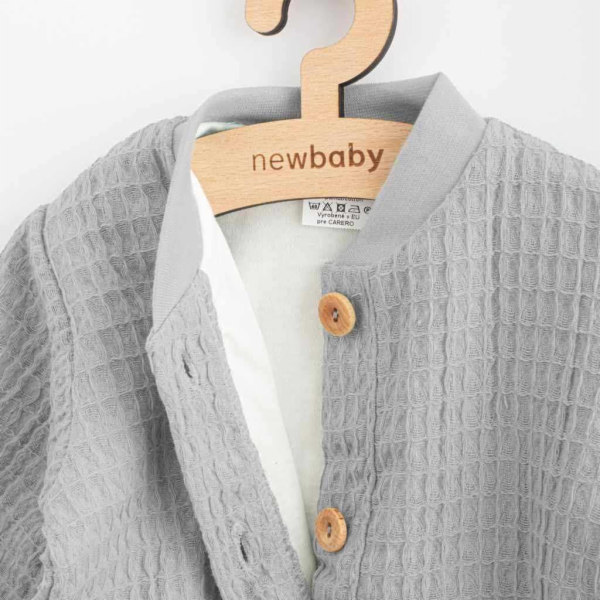 Kojenecký mušelínový kabátek New Baby Comfort clothes šed...