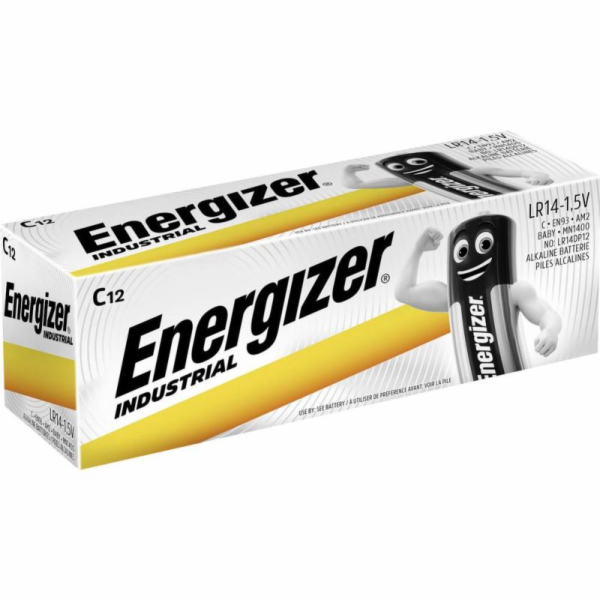 ENERGIZER INDUSTRIAL PRO BATTERY LR14 C R14 1.5V 12 PCS