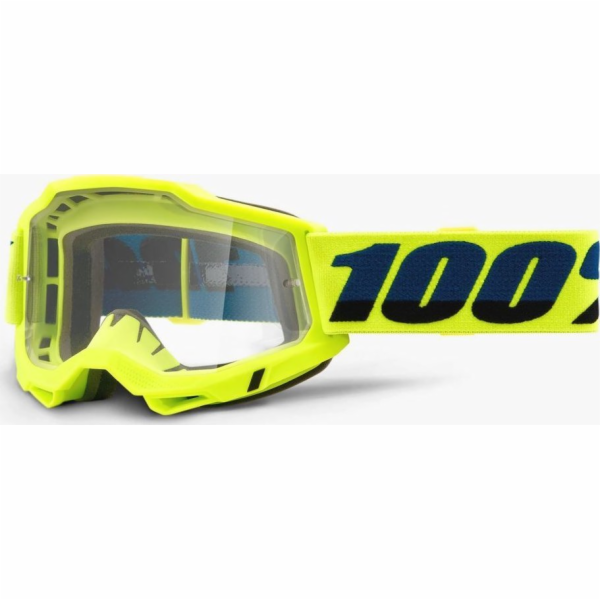 100% Gogle 100% ACCURI 2 YELLOW (Szyba Przezroczysta Anti...