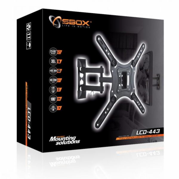 SBOX Full motion wall mount LCD-443