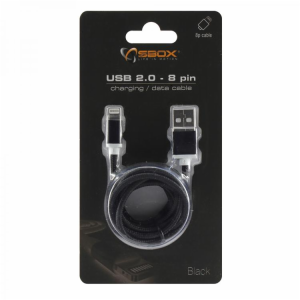 SBOX IPH7-B Apple Lightning/USB-A černý 1,5m