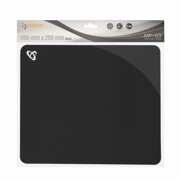 SBOX MP-03B, Podložka pod myš - černá