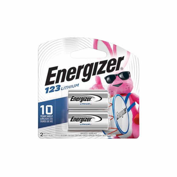 ENERGIZER 123, Baterie, 3V, CR123, 2ks