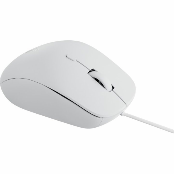 Rapoo N500 white wired optical silent Mouse