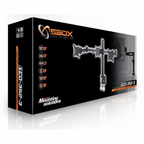 SBOX Desktop mount pro 3 monitory LCD-352/3