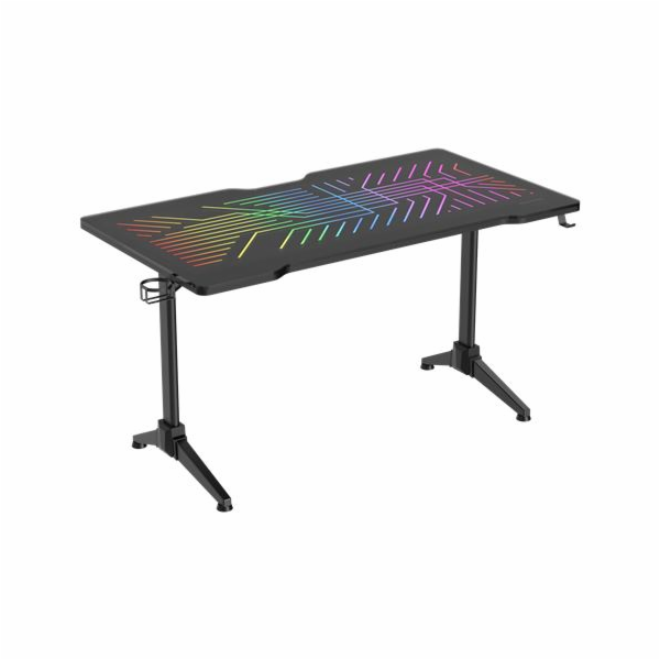 DELTACO GAM-150 DT420 RGB, Herní stůl, černý