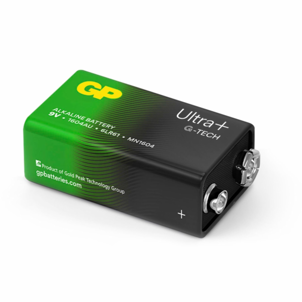 GP 9V Ultra Plus, alkalická (6LR61) - 1 ks