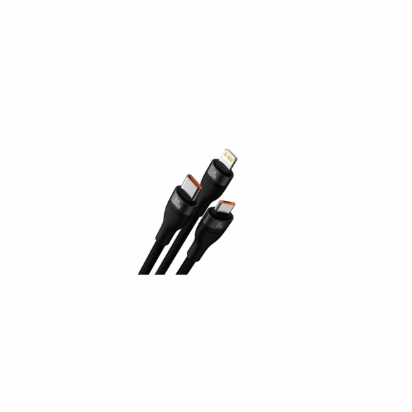 Kabel USB 3v1 Baseus Flash Series 2, USB-C + micro USB + ...