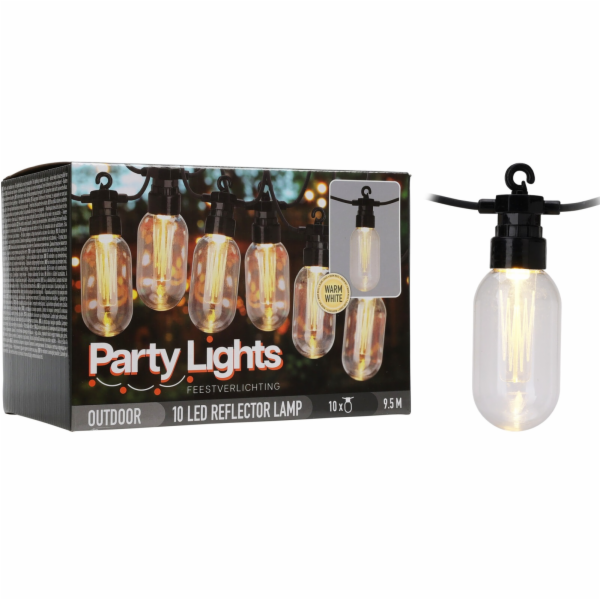 Světelný řetěz žárovky  LED PARTY 10 ks 9,5m KO-AF5300220
