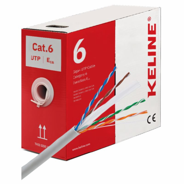 KELINE Kabel UTP (U/UTP) 4x2x0,54 CAT 6 305m