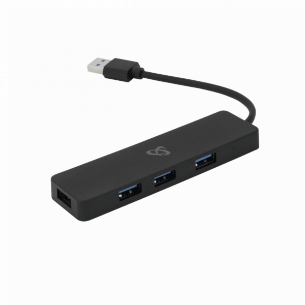 SBOX H-504, 4x USB 3.0 HUB, černý