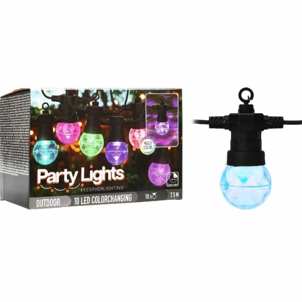 Světelný řetěz žárovky  LED PARTY 10 ks 7,5m KO-AF5300210