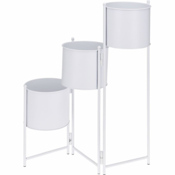 Květináč kovový sada 3 ks bílá KO-AKF100780