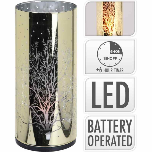 LED dekorativní skleněný válec 7x15 cm KO-XX8113590