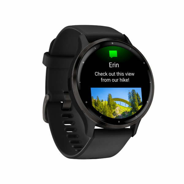 Garmin Venu® 3, Slate/Black, Silicone band