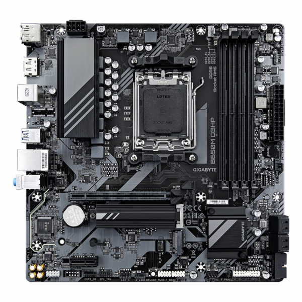 GIGABYTE MB Sc AM5 B650M D3HP, AMD B650, 4xDDR5, 2xDP, 1x...