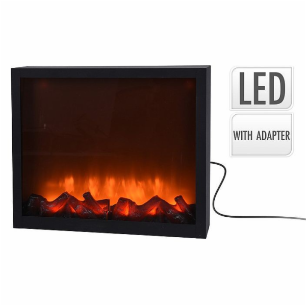 HOMESTYLING Elektrický krb s LED plameny 41x35cm KO-ADA10...