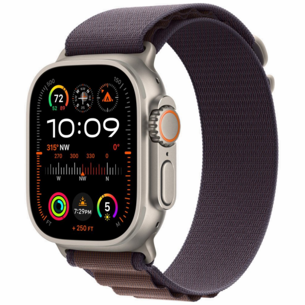 Apple Watch Ultra 2/49mm/Titan/Sport Band/Indigo Alpine/M...