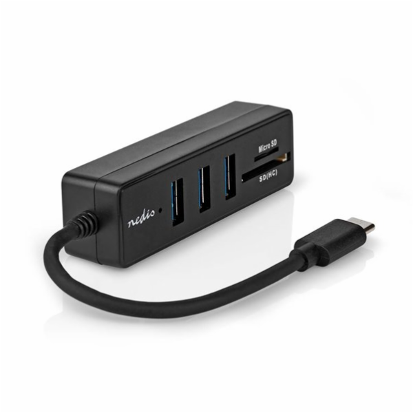 Nedis CCGB64780BK01 - USB hub| 1x USB-C™ | 1x USB A / 1x ...