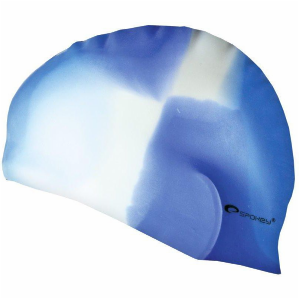 Spokey ABSTRACT Silikonová plavecká čepice, modro-bílá